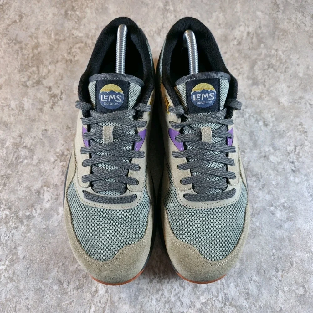 Lems Trailhead Shoes Mens 9.5 Mercury Sunset Hiking Trail Sneakers Lace Up - Picture 3 of 9